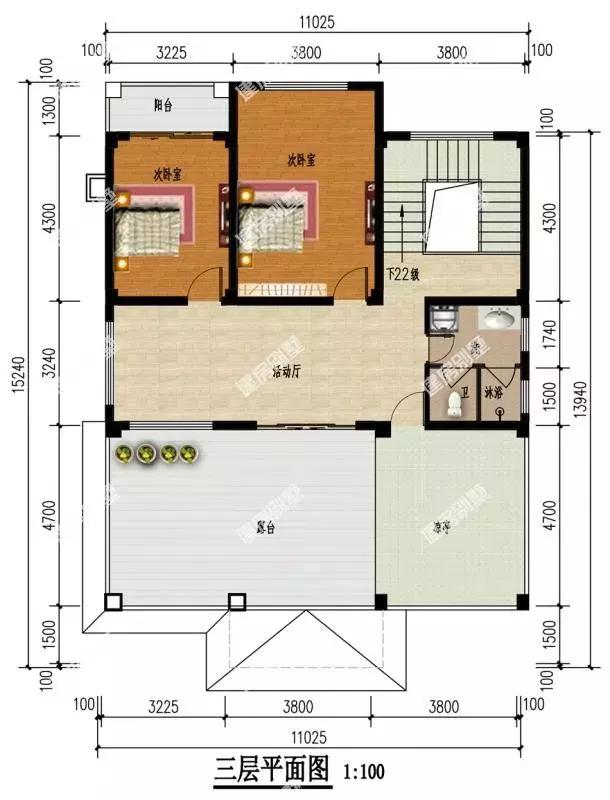 兩款戶型相近的三層農村別墅設計圖，第一棟戶型通透，第二棟經濟適用，都是建房很不錯的選擇