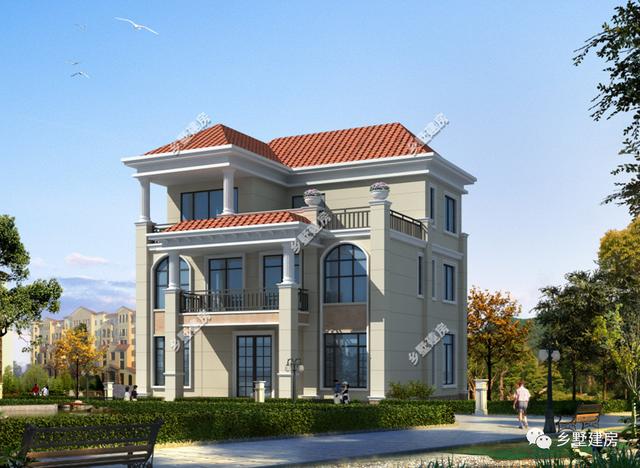 中式三層農(nóng)村自建別墅設(shè)計圖，性價比高，你值得擁有