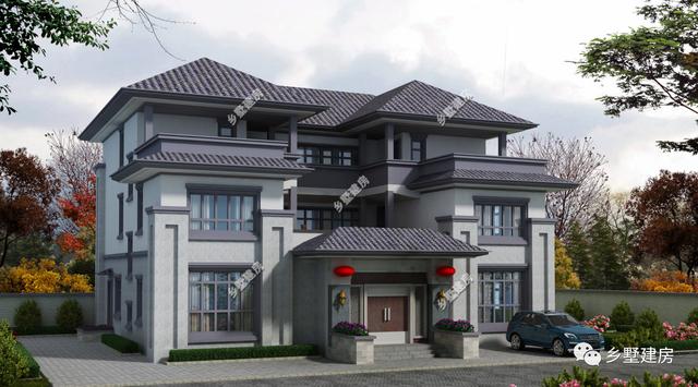 中式三層農(nóng)村自建別墅設(shè)計圖，性價比高，你值得擁有