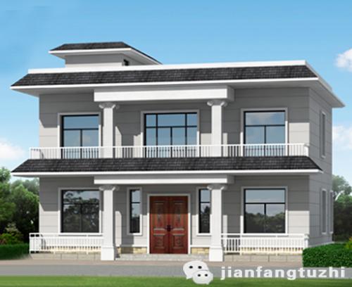 二層平頂農村自建房12×9米2，2廳7臥全套設計圖，施工難度不大，適合農村建造