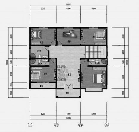 占地190平方米二層自建房設計圖，室內布局符合現代人的生活習慣