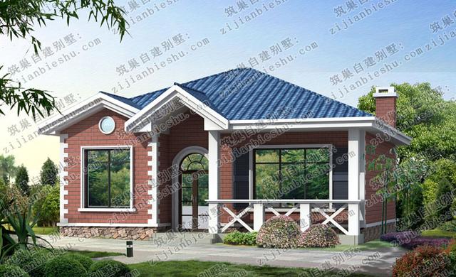 農村預算15萬元一層自建小別墅設計圖，戶型簡約美觀