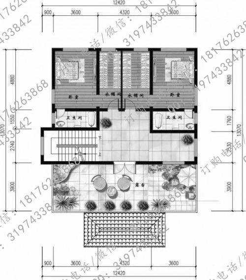 占地160平方米帶挑空客廳三層簡歐農村自建房設計圖，布局流暢，居住舒適度高