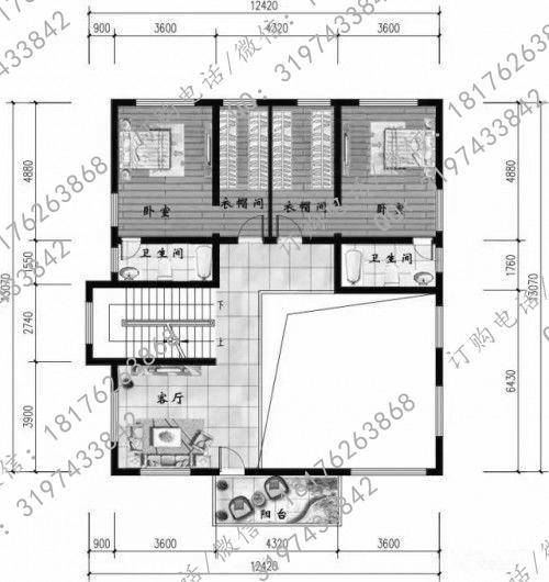 占地160平方米帶挑空客廳三層簡歐農村自建房設計圖，布局流暢，居住舒適度高