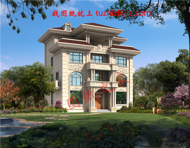 農(nóng)村三間四層樓房設(shè)計(jì)圖,農(nóng)村輕奢型四層別墅