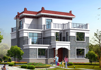 三層平頂樓房設(shè)計(jì)圖，外觀大氣美觀，內(nèi)部結(jié)構(gòu)更是精致實(shí)用