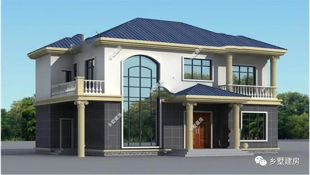 二層農村自建別墅圖，造價低，不落俗套，樣式美觀，過美好的日子！