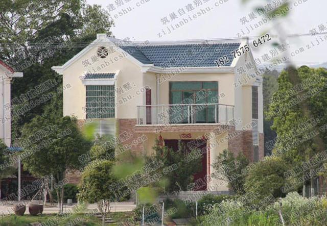 二層農村小別墅建成效果圖，占地面積80㎡，10萬即可完工！