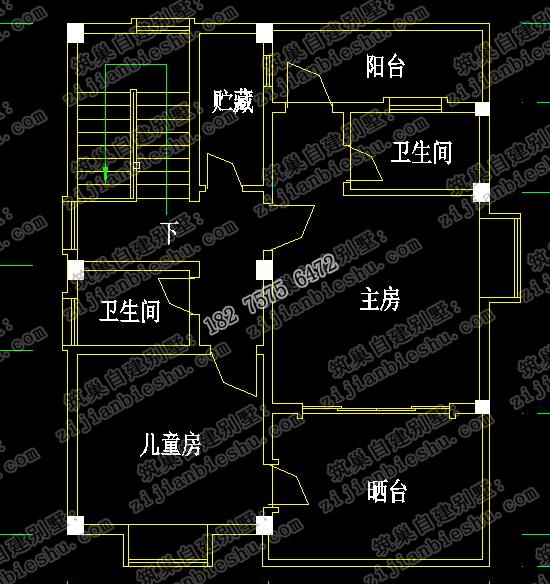 二層農村小別墅建成效果圖，占地面積80㎡，10萬即可完工！