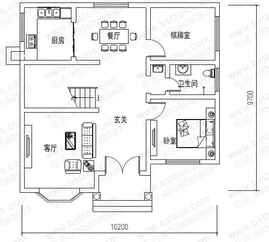 6套漂亮農村別墅戶型圖，進深都為10米，各有特點，一起來看看。