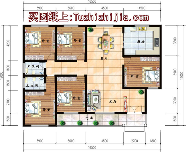 3款農(nóng)村自建房設(shè)計(jì)圖，一層戶型照樣漂亮