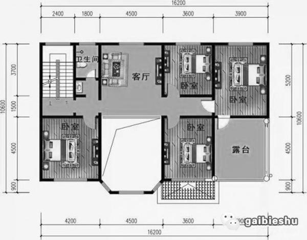 2款三層農村別墅戶型設計圖，帶車庫，造價50萬左右