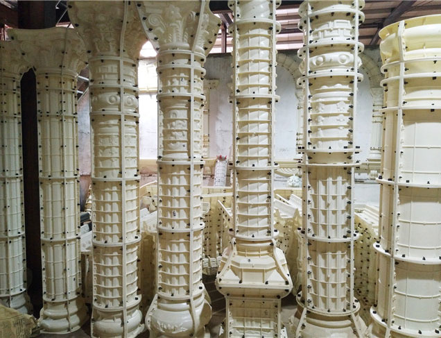 grc羅馬柱模具，加厚材質，不變形,不老化,不粘模