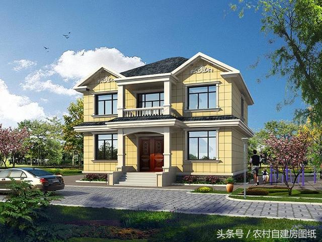 居住舒服的二層小樓別墅設計圖，經濟又實用，真心不錯