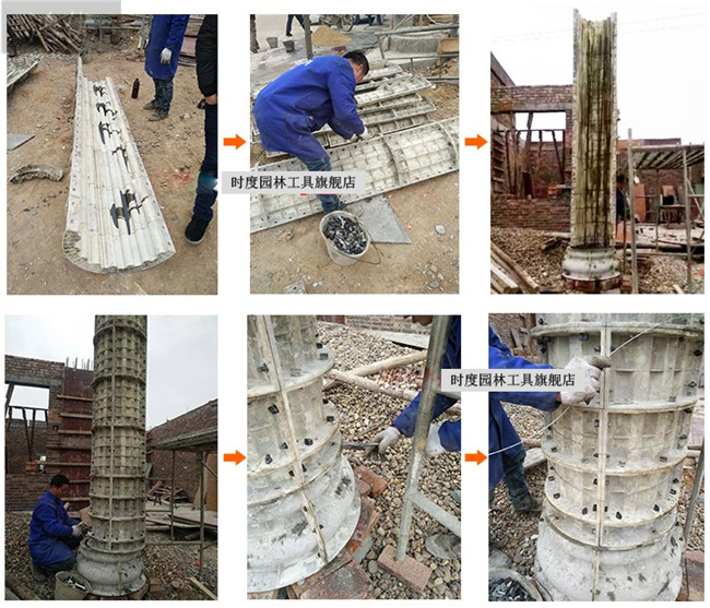 歐式羅馬柱模具構件，現澆ABS加厚，水泥柱子塑料鋼