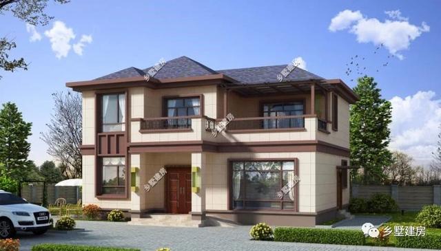 你可能不信，農村二層別墅設計圖，建成僅花18萬，美觀又實用！