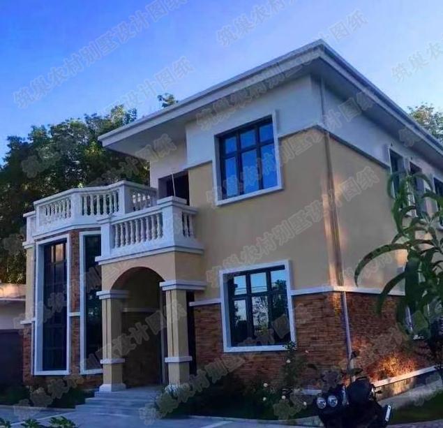 農村二層別墅設計圖：20萬2廳5臥11×12帶挑空客廳，現在年輕人都喜歡的設計方式