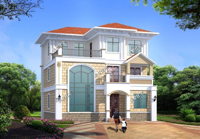 農村洋氣小別墅設計圖，7室2廳帶棋牌室，最獨特的鄉村別墅設計