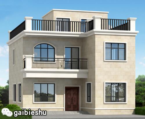 簡(jiǎn)單三層平屋頂25萬(wàn)2廳4臥帶神灶自建房全套設(shè)計(jì)施工圖，最關(guān)鍵的是戶型施工簡(jiǎn)單，經(jīng)濟(jì)實(shí)用