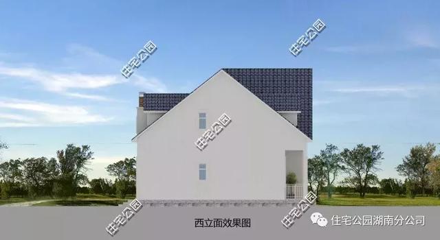 帶閣樓別墅設計圖，造型簡約布局舒適，適合農村養老