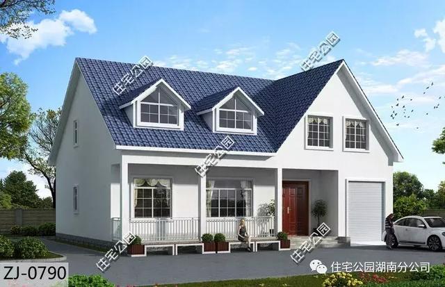 帶閣樓別墅設計圖，造型簡約布局舒適，適合農村養老