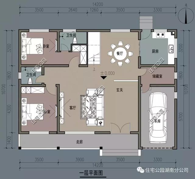 帶閣樓別墅設計圖，造型簡約布局舒適，適合農村養老