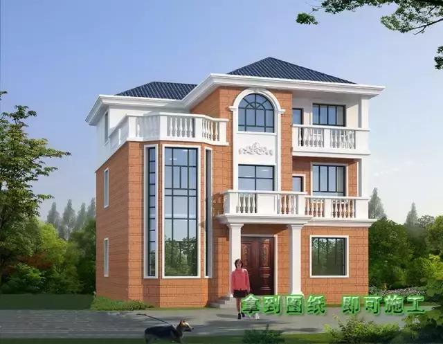 開間12米的自建房別墅設計圖，二套附平面圖隨你選