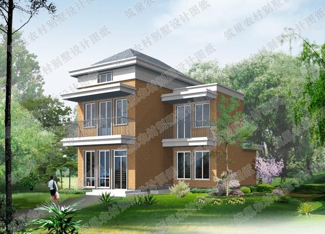 80平米二層小戶型別墅圖，20萬1廳3室?guī)чw樓層（附高清效果圖）