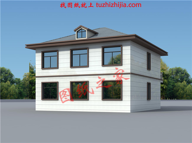 私人二層農村小樓設計圖,外觀靚麗,富有現代氣息