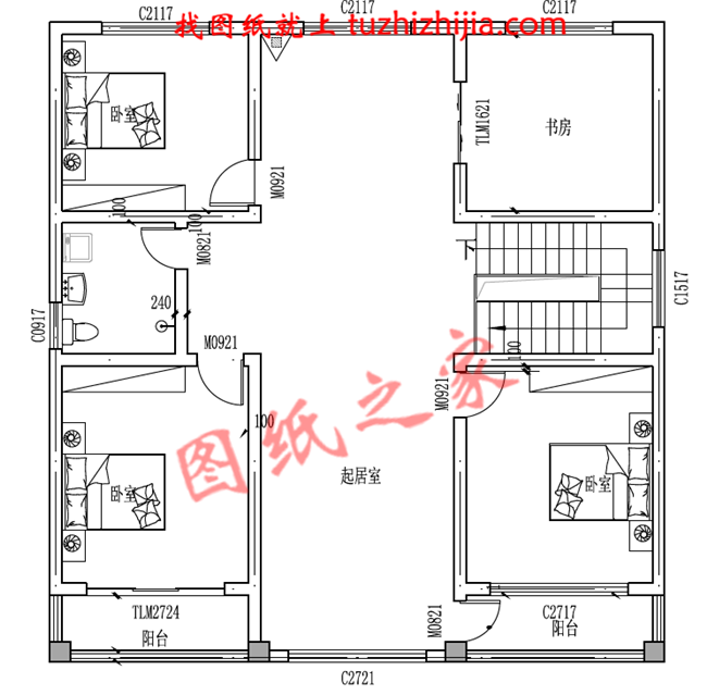 私人二層農村小樓設計圖,外觀靚麗,富有現代氣息