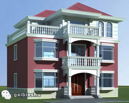 三層農村別墅圖紙12×11米35萬3廳6臥帶堂屋+健身房+娛樂室