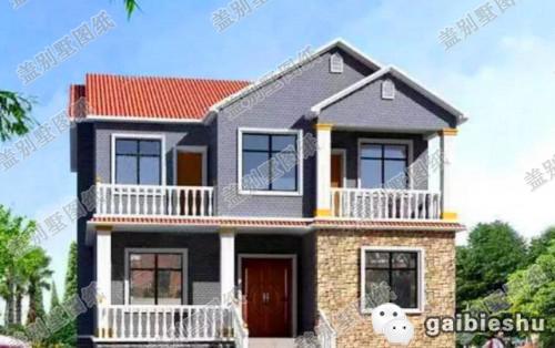 二層農(nóng)村別墅設(shè)計(jì)圖10*11米1廳5臥，主體造價(jià)25萬左右。