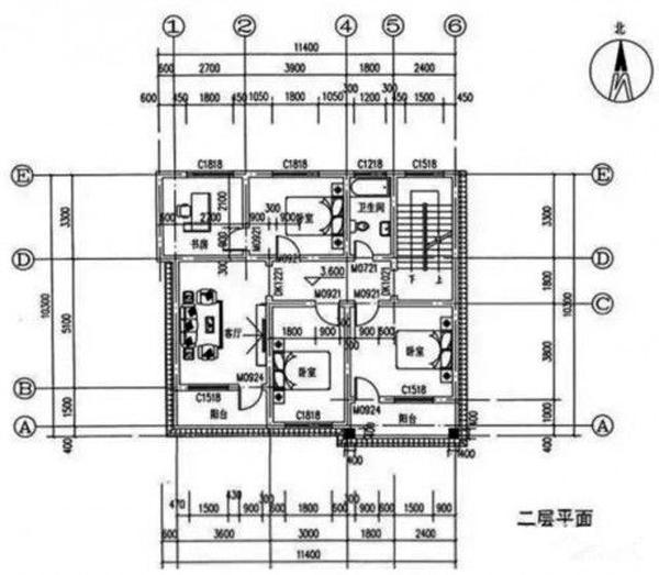 二層農(nóng)村別墅設(shè)計(jì)圖10*11米1廳5臥，主體造價(jià)25萬左右。