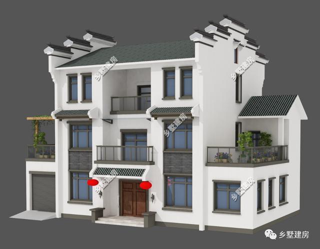 4款中式風格的小別墅設計圖，很適合我們農村自建，大家一起來看看吧