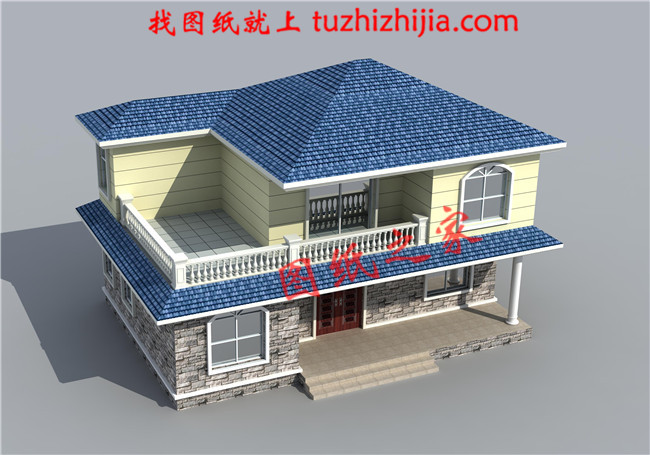 農村15萬元二層小樓圖，占地100平米左右，簡單實用，戶型合理