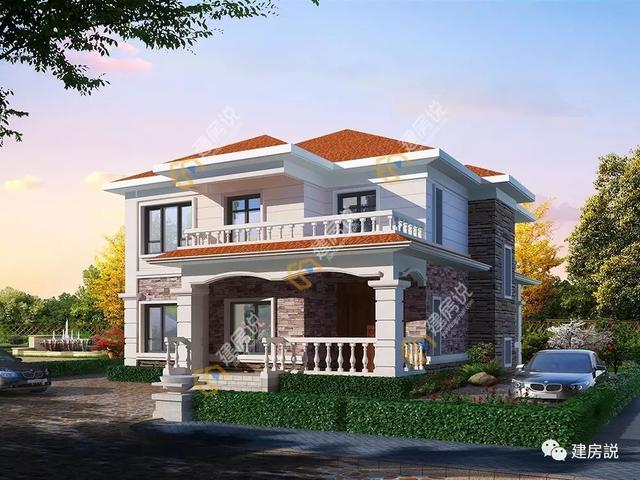 5款二層別墅圖很美很實惠，看起來夠洋氣，造價也不高，建到就是賺到