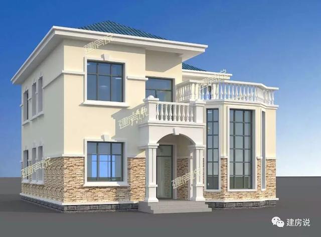 5款二層別墅圖很美很實惠，看起來夠洋氣，造價也不高，建到就是賺到