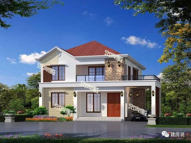 5款二層別墅圖很美很實惠，看起來夠洋氣，造價也不高，建到就是賺到