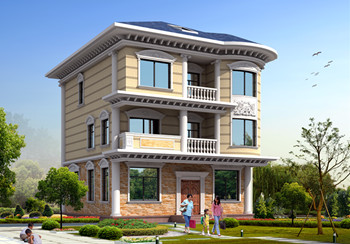 農村30萬別墅款式三層戶型，占地面積100平米左右