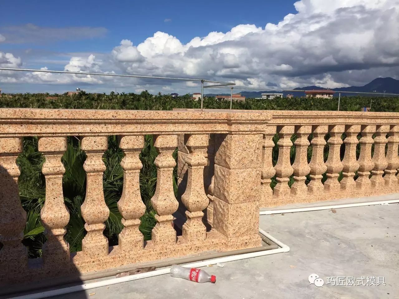 現澆水泥陽臺護欄/圍欄模具，ABS工程塑料，附施工案例