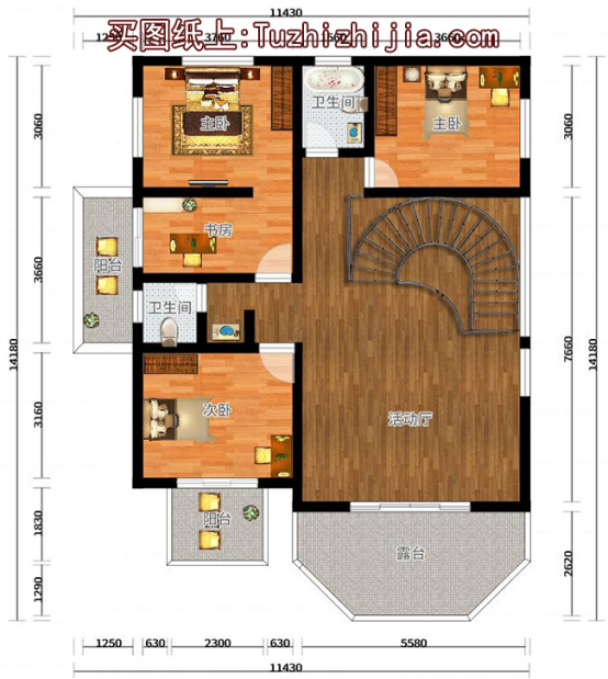 140平左右三層時尚經典農村自建房圖帶車庫，主體才25萬