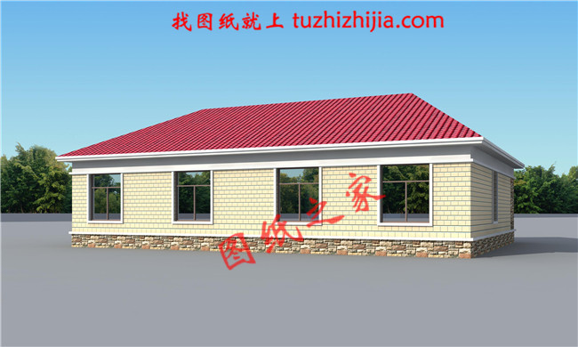 農村蓋房設計大全一層房子的設計圖紙,色調清新靚麗