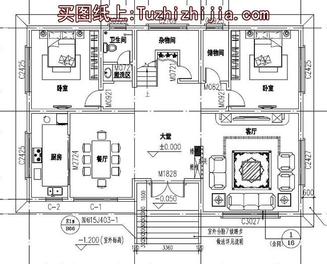 150平農村二層樓房實景圖，30萬建好，帶施工圖，城里2套房都不換！
