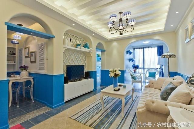 一款地中海風格三層農村別墅圖，13.5X10米，這樣的你喜歡嗎？