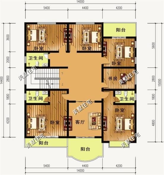 3款農村2層小別墅圖，20萬就能建起來，讓你花少錢，建好的房子！