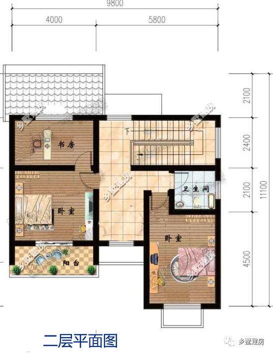 三款農村二層別墅圖，不到100平的農村小別墅，讓你知道小面積也有好布局