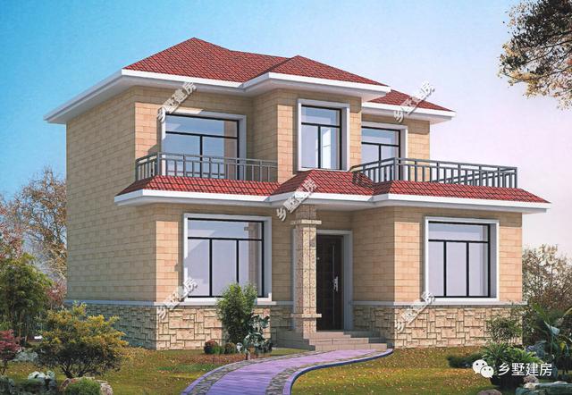 三款農村二層別墅圖，不到100平的農村小別墅，讓你知道小面積也有好布局