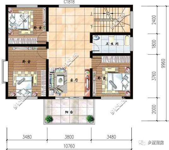 三款農村二層別墅圖，不到100平的農村小別墅，讓你知道小面積也有好布局