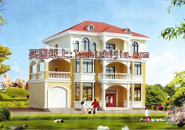 3款【漂亮三層別墅圖片大全】預算25萬起，第2款老少皆愛！