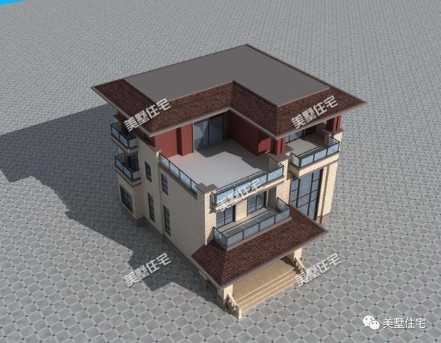 一款新中式三層美墅，比起傳統中式更時尚現代，比起西方歐式更簡約耐看